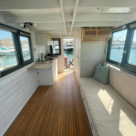 Houseboat Blueseadream Dolphin Casetta Galleggiante Båthotell Alghero